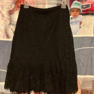 Banana Republic black lace skirt